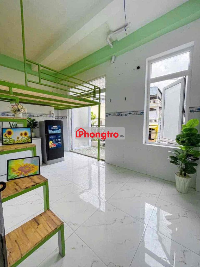 phòng trọ full nội thất có gác Trần Thị Nghỉ, 3,3tr/ tháng