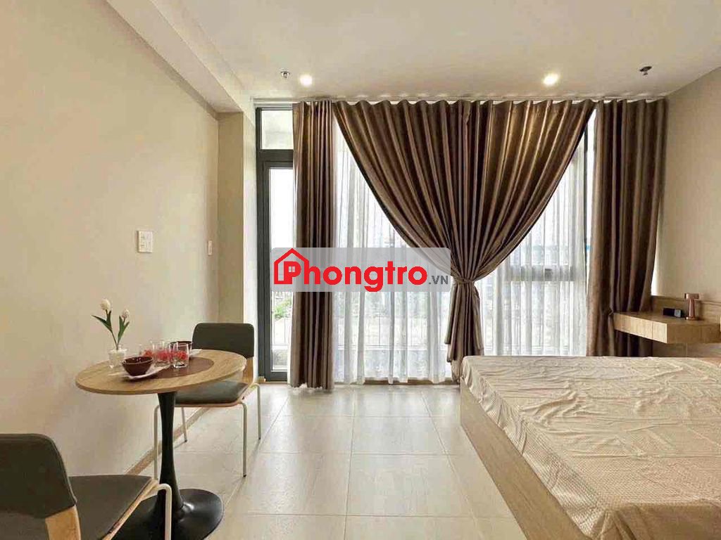 Studio ban công tách bếp full nội thất view siêu đẹp