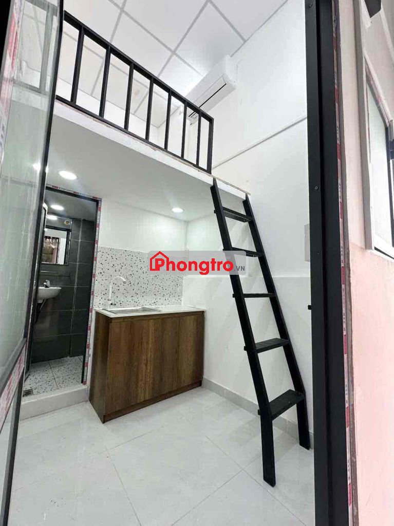 Phòng Duplex Lê văn sỹ Mới 100%- Gác không Đụng đầu - Chỉ 3tr9