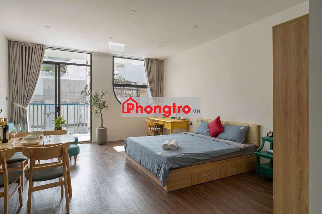 Studio full nội thất - bancol siêu thoáng