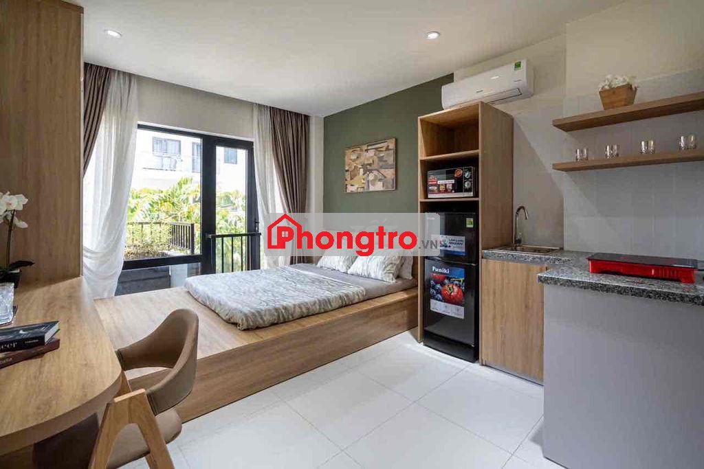 Trống Studio full nội thất có máy giặt riêng gần Mai Chí Thọ, Sala