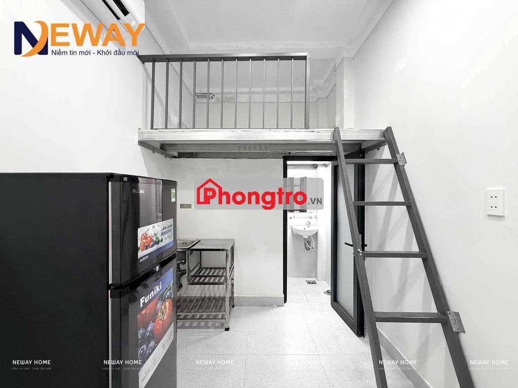 TRỌ GÁC MỚI XÂY FULL NỘI THẤT ĐI BỘ QUA HUIT