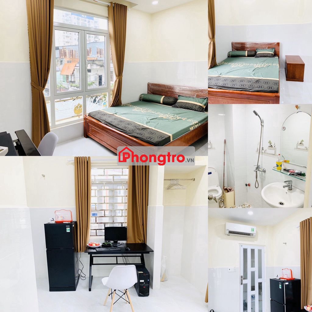 Phòng Ban công, Full NT như hình, ĐC 110 Ông Ích Khiêm giá 5tr5