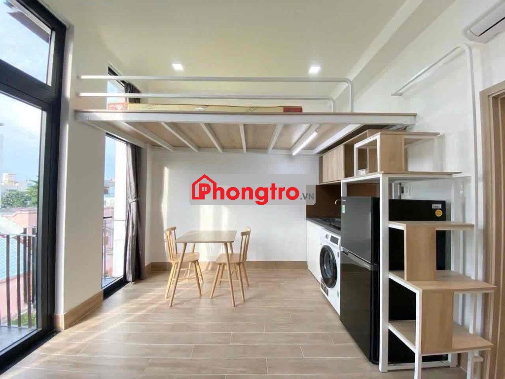 Chính chủ cho thuê phòng có gác mới 100% bancol cửa sổ thoáng mát