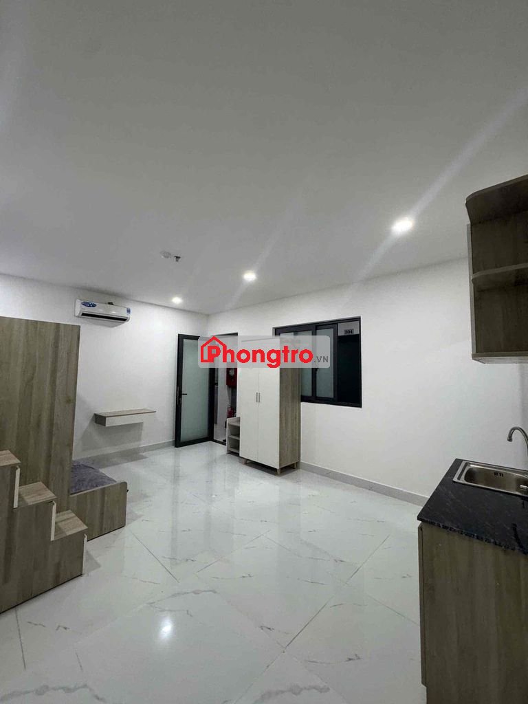 Phòng trọ mới xây, full nội thất Quang Trung 3,5tr