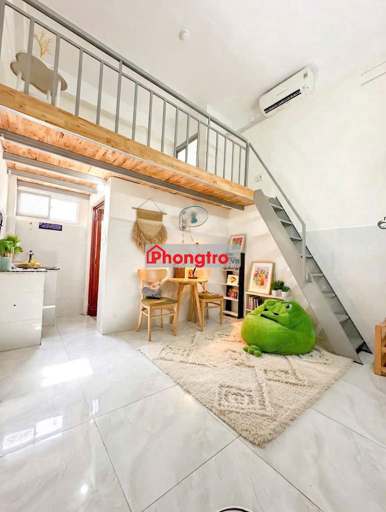 Phòng trọ có gác sẵn nội thất giá rẻ ở Hoàng Bật Đạt, P15, Tân Bình.