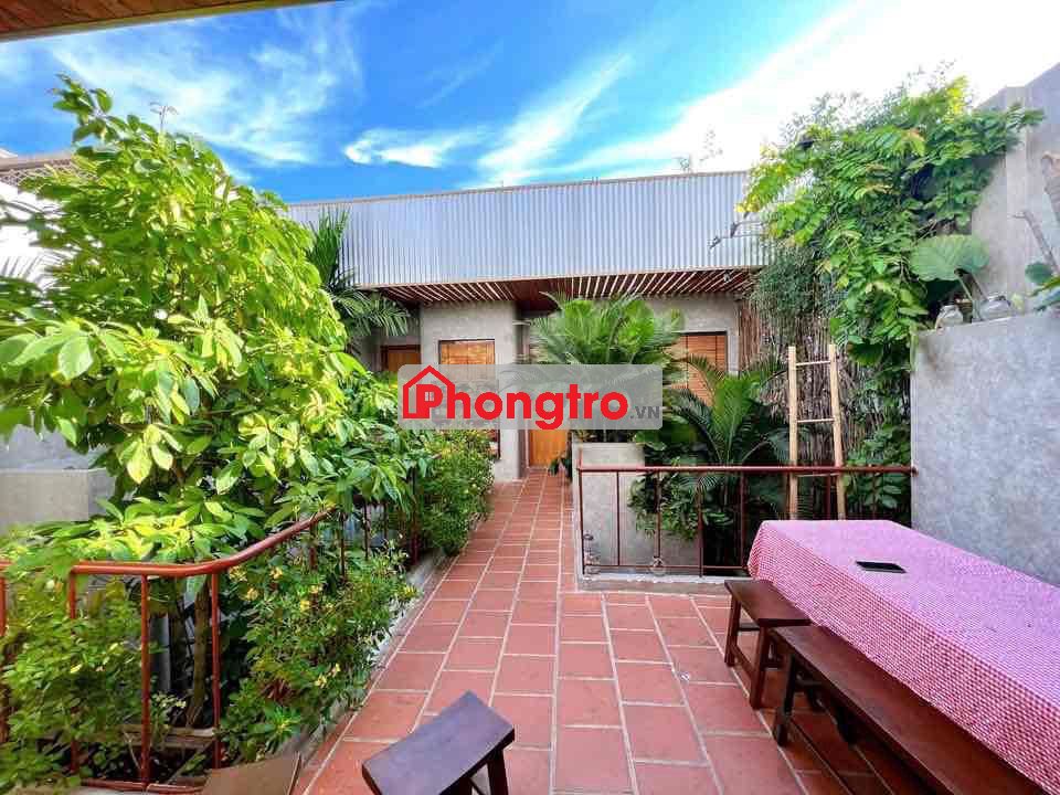 phòng trọ chill có bồn thảo dược + nước ép/cf mỗi ngày