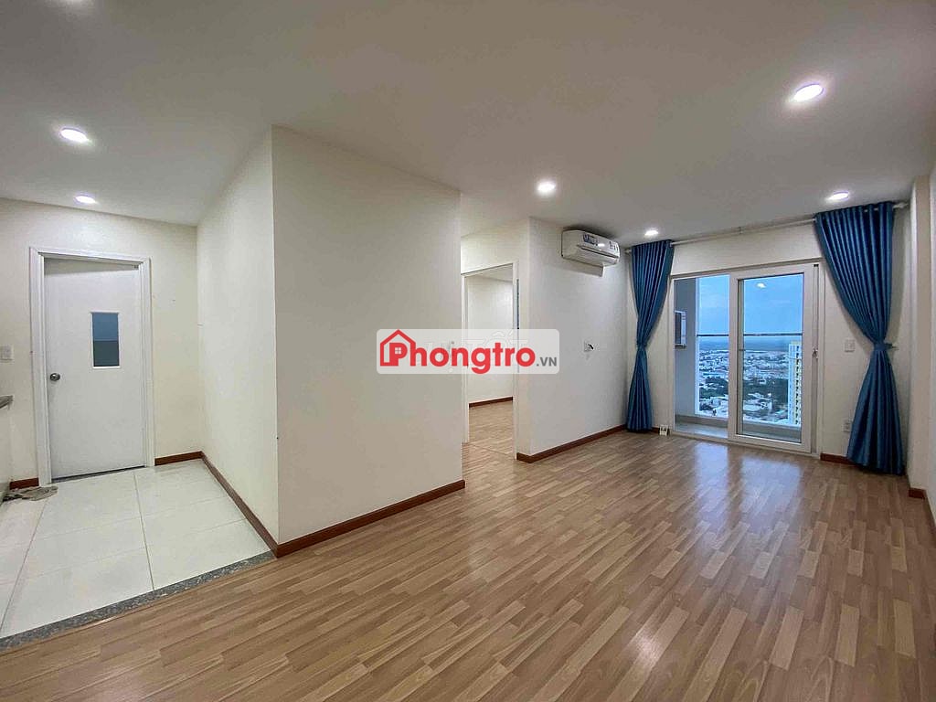 Cho Thuê Diamond Riverside Căn Gốc 74m2 2pn 2wc Có 2 máy lạnh, Rèm