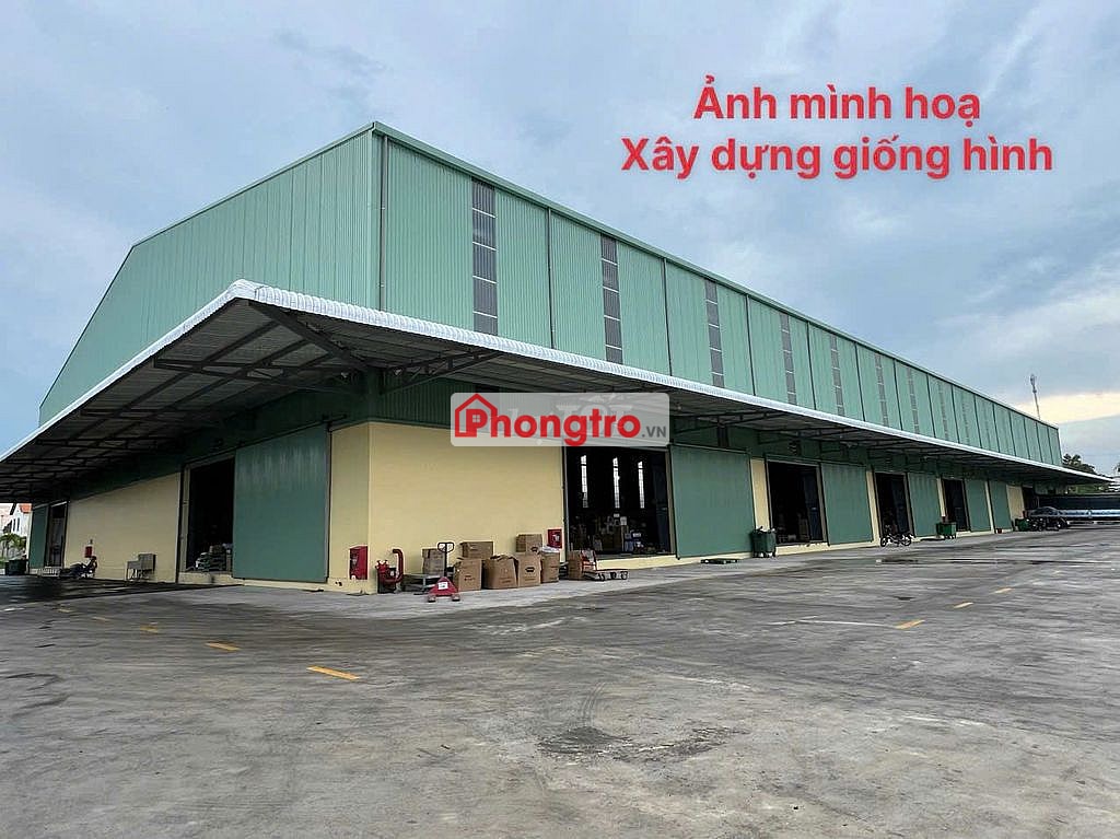 Kho xưởng 4.080m² xây dựng mới, có PCCC tự động và điện 3 pha, lộ Cont