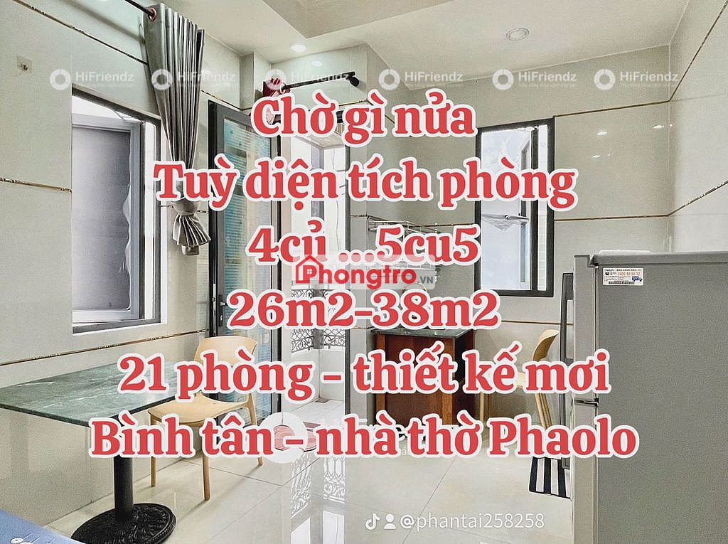 Cho thuê căn hộ dịch vụ Cao Cấp khu biệt thự quận bình tân